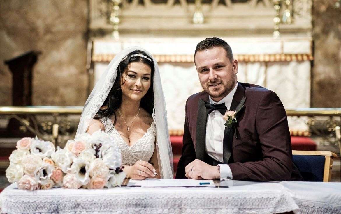 Lauren and Ben Stowers found love at Dartford train station. Picture: Southeastern Railway