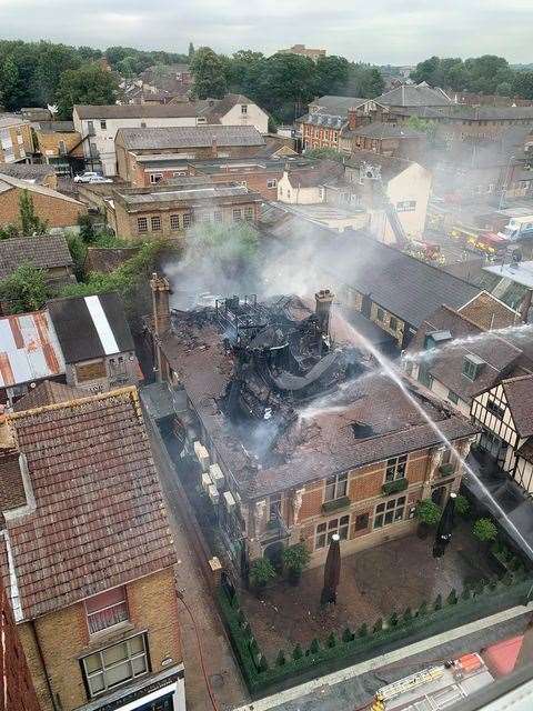 The nightclub was severely damaged after the fire. Picture: Petra Kovacsova