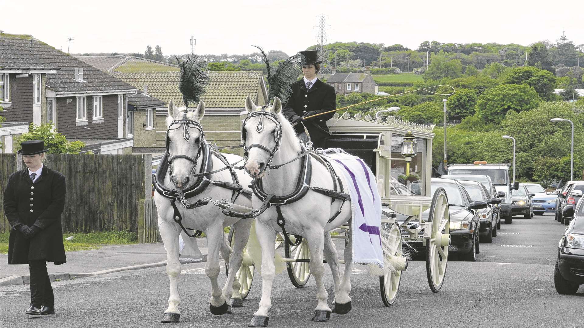 The funeral procession for Natasha Sadler in Margate