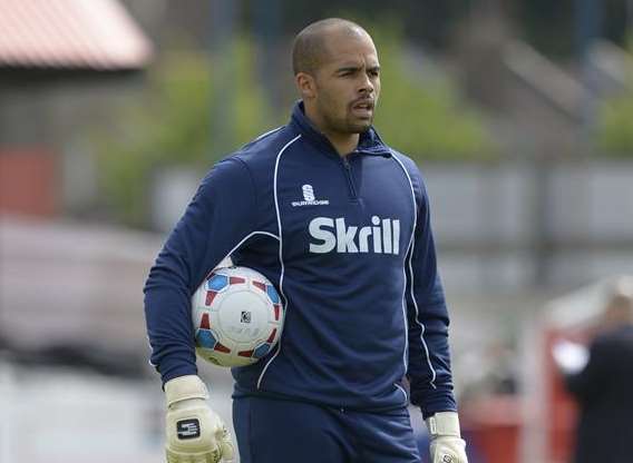 Ebbsfleet United goalkeeper Preston Edwards Picture: Andy Payton