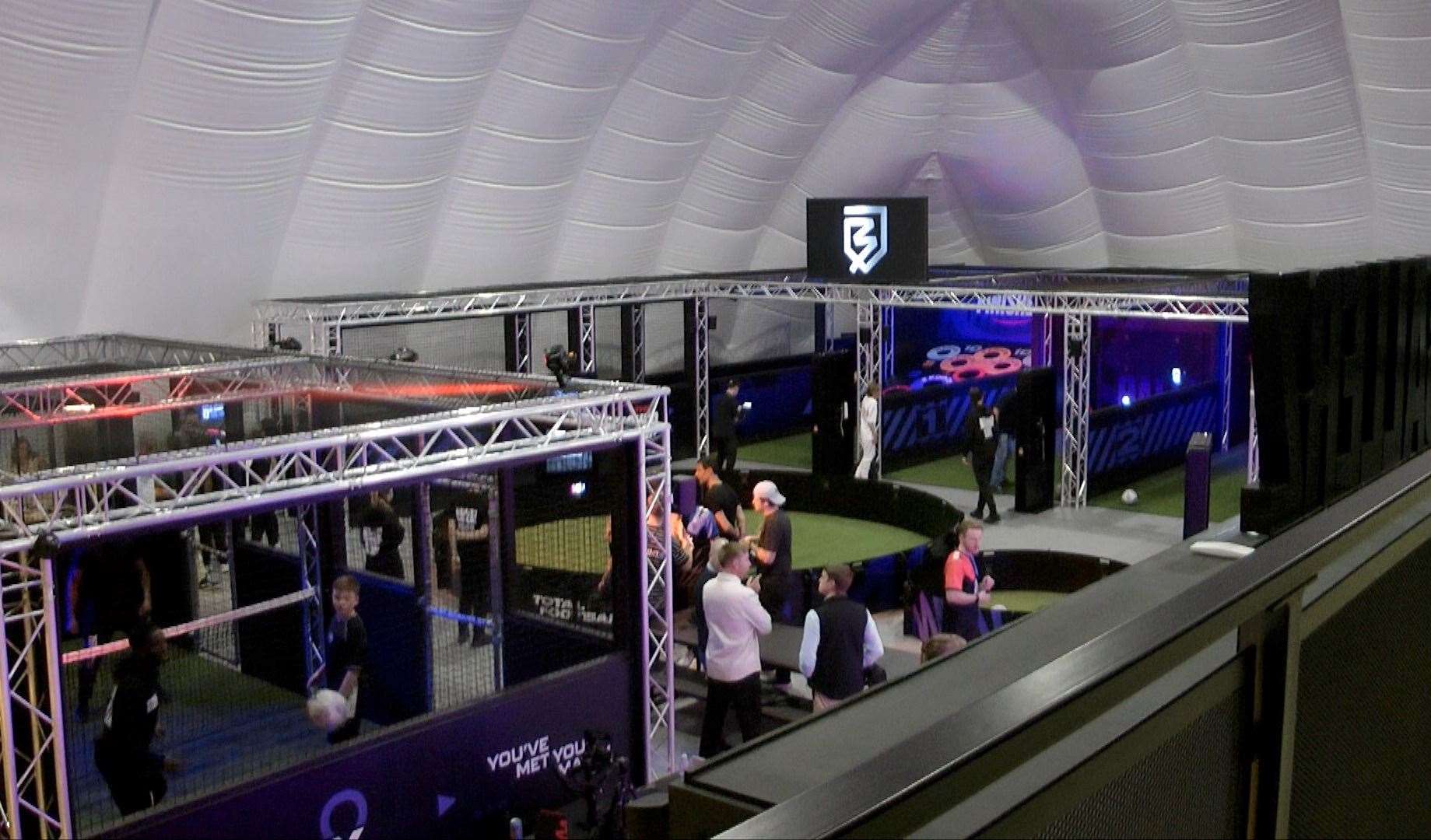 Inside the new Ballerz football dome