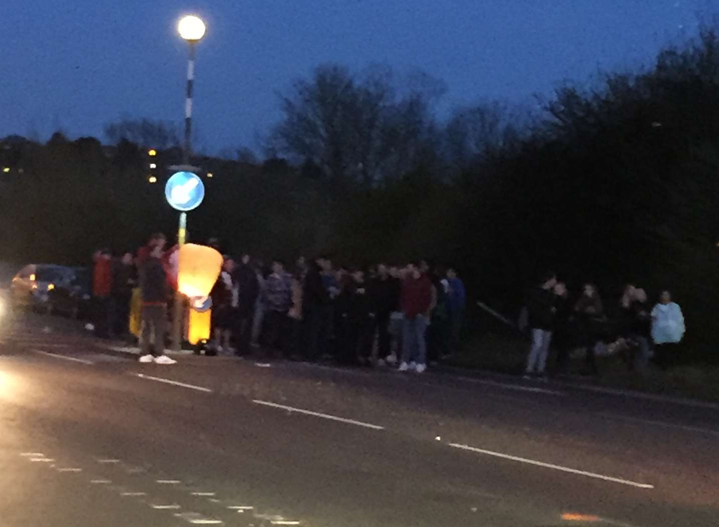 Crowds line road to mourn Adrian Stroud