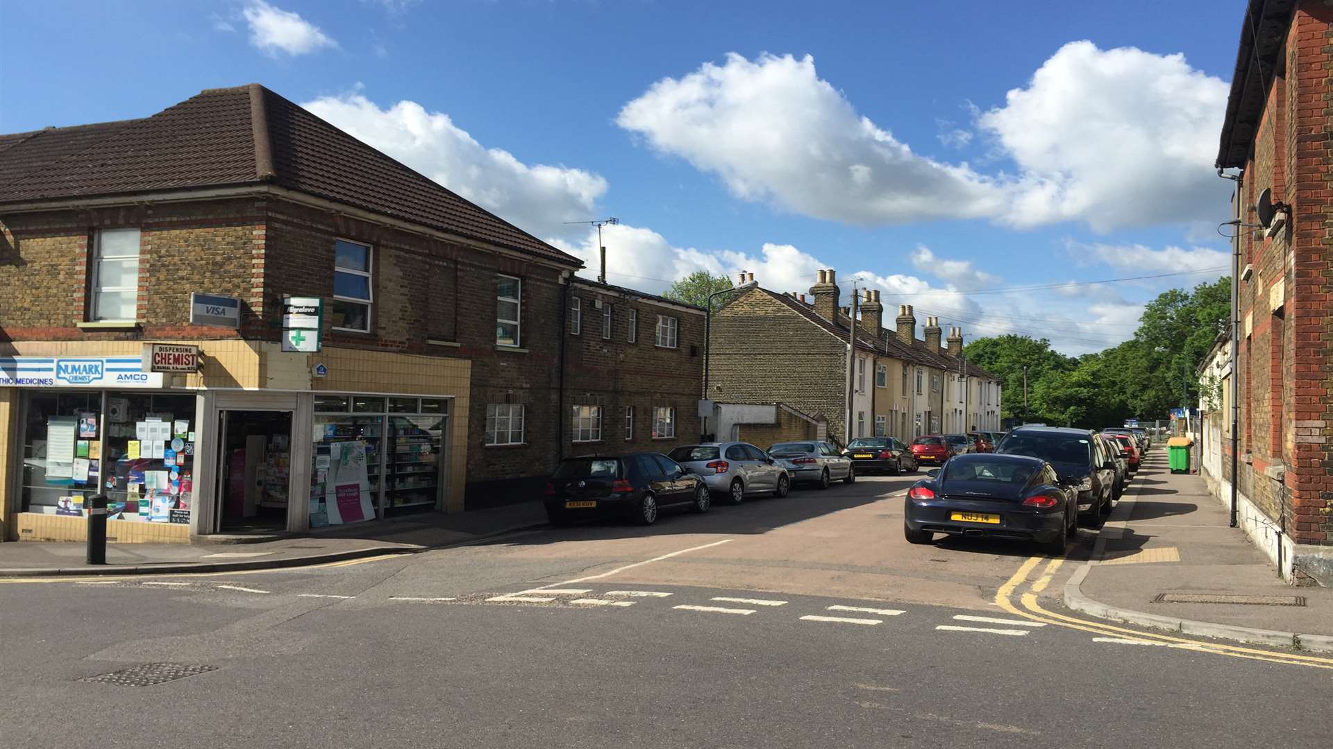 The street where the man was tasered