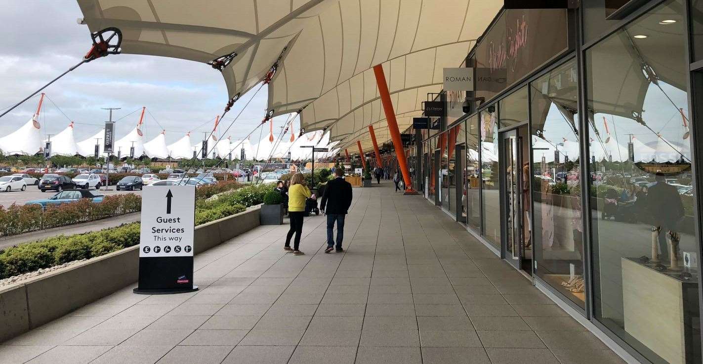 Bosses now have permission to add six glass-sided kiosks to the original part of the Designer Outlet