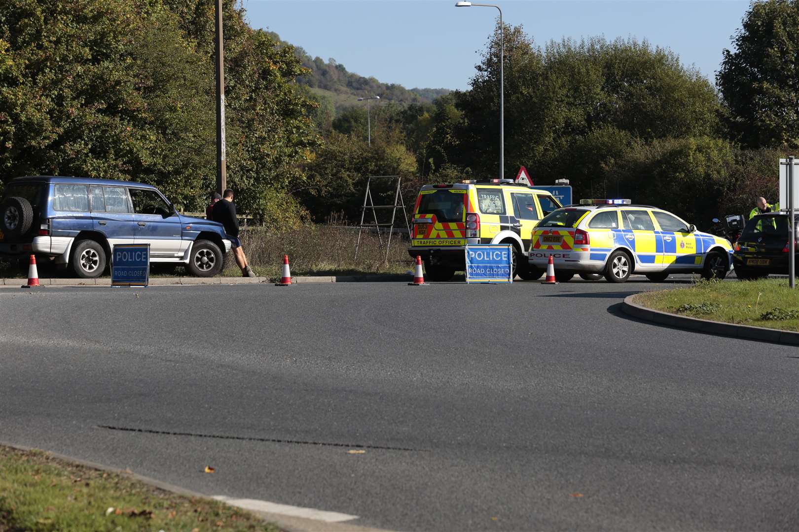 The scene near the M20 this morning. Picture: Martin Apps