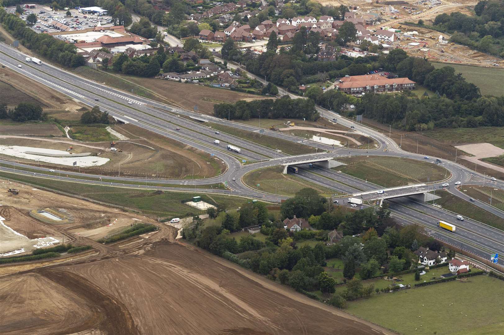 Police have closed the M20 near J10a to J11 for Hythe. Picture: Ady Kerry