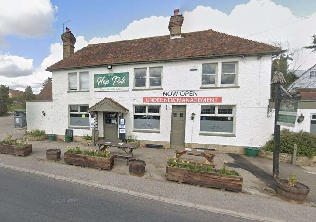 Three men were stabbed at The Hop Pole Inn in Maidstone Road, Nettlestead, near Maidstone. Picture: Google Maps