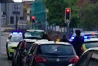 Armed police descended upon Cheriton High Street