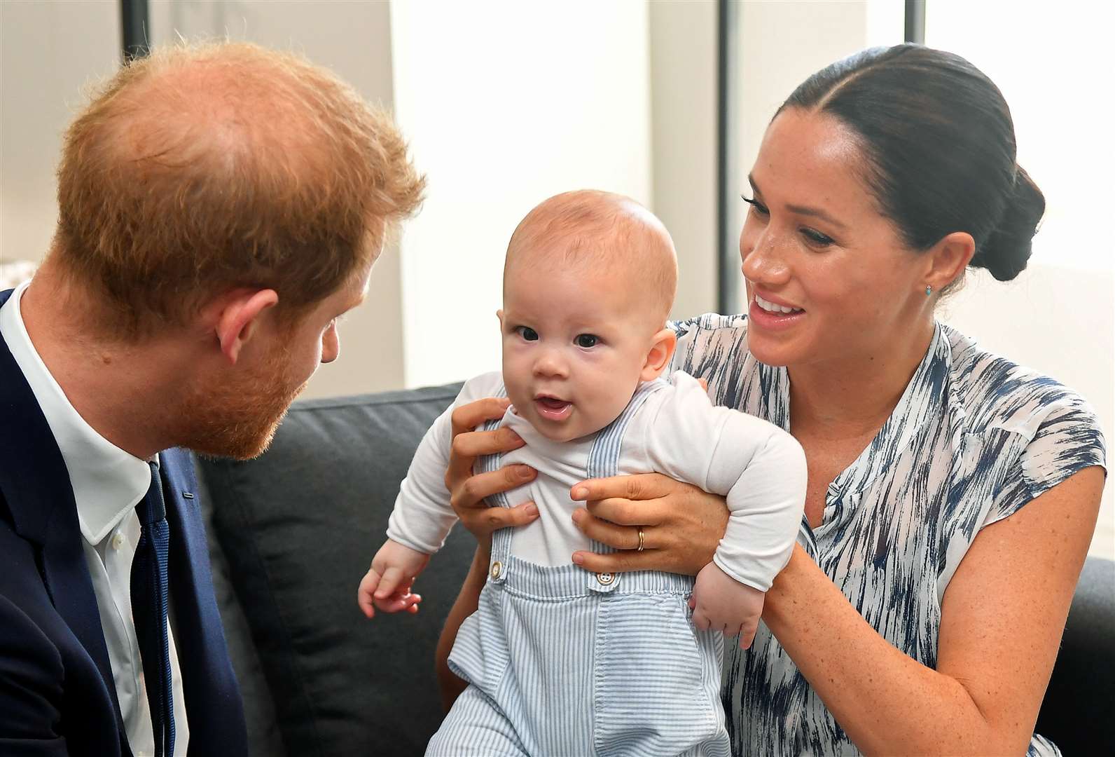 Harry, Meghan and Archie (Dominic Lipinski/PA)