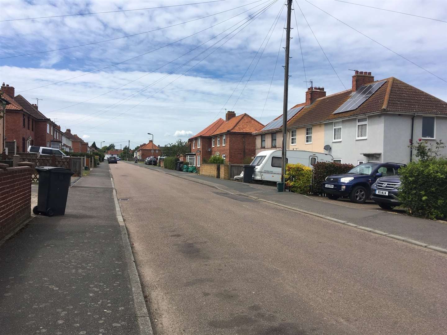 The accident happened in Queens Road, Aylesham