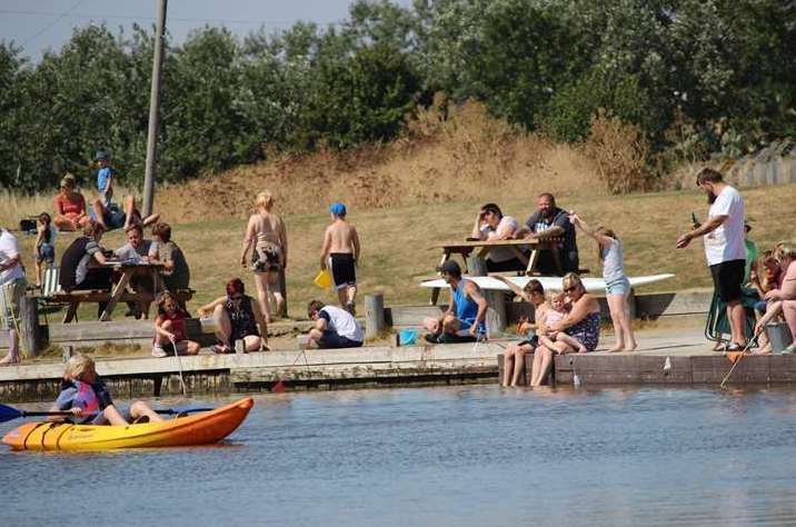 Water sports at Barton's Point Coastal Park, Sheerness. Picture: John Nurden