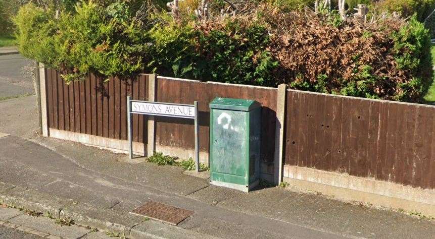 Symons Avenue, Chatham. Picture: Google