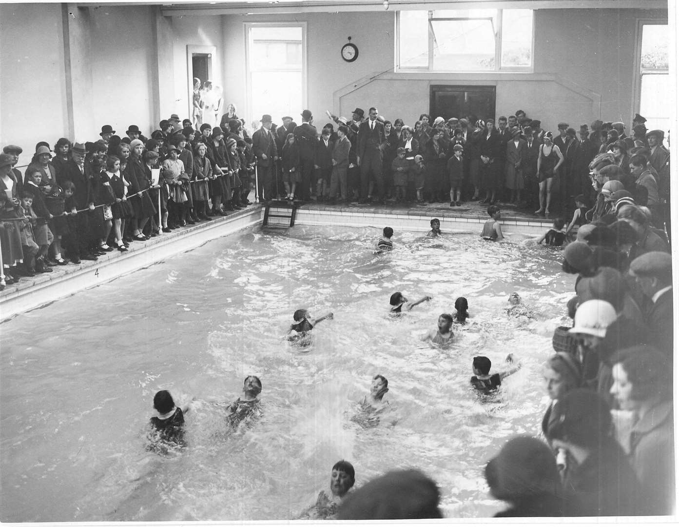 A swimming gala at the pool