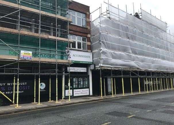 A fire ripped through and badly damaged the vacated premises of Accommodate in Lowfield Street, Dartford. Photo: Accommodate