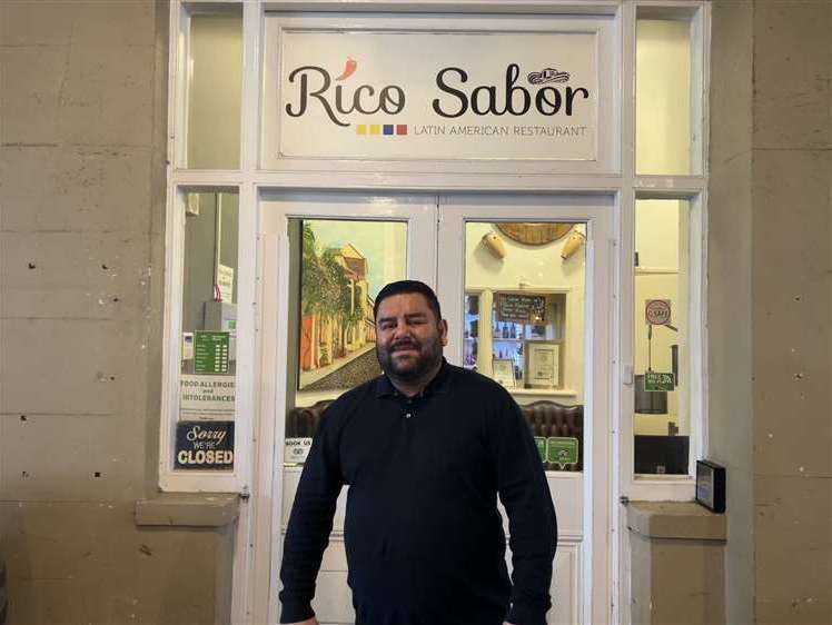 Julian Ramirez outside Rico Sabor in Gravesend. Picture: Megan Carr