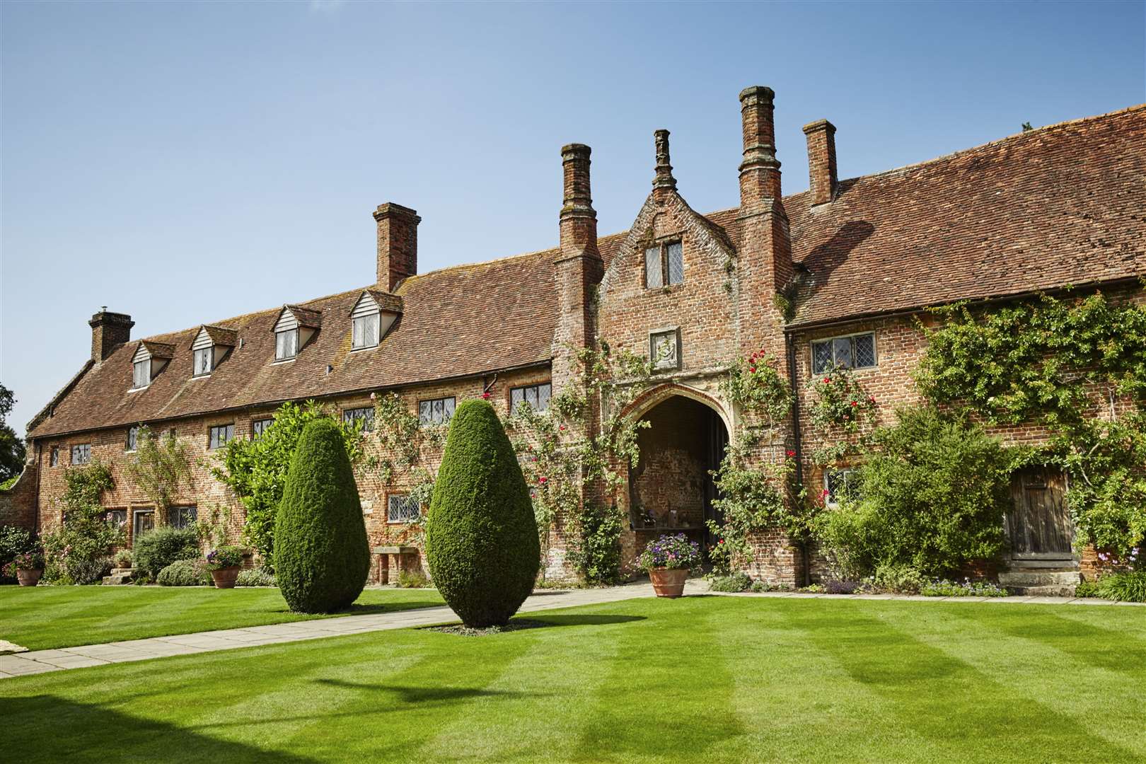 The top courtyard at Sissinghurst Castle Gardens. Picture: National Trust Images/Arnhel de Serra