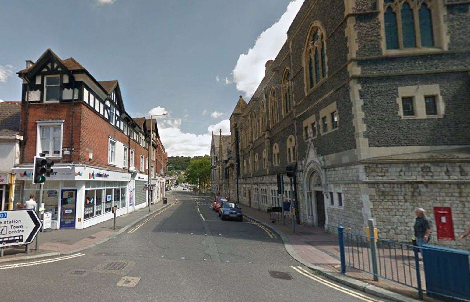 A man died in Ladywell near Dover Town Hall. Picture: Google