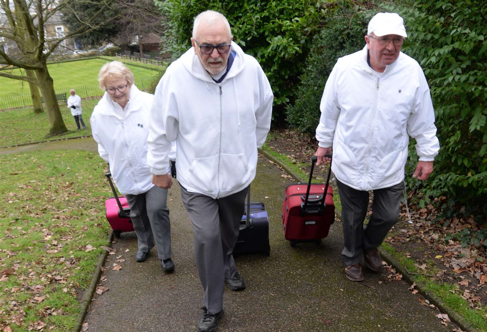 Members of Gravesend's Windmill and Belle Vue Bowls Club's will face a long and steep climb to their cars if new parking restrictions are enforced. Picture: Chris Davey