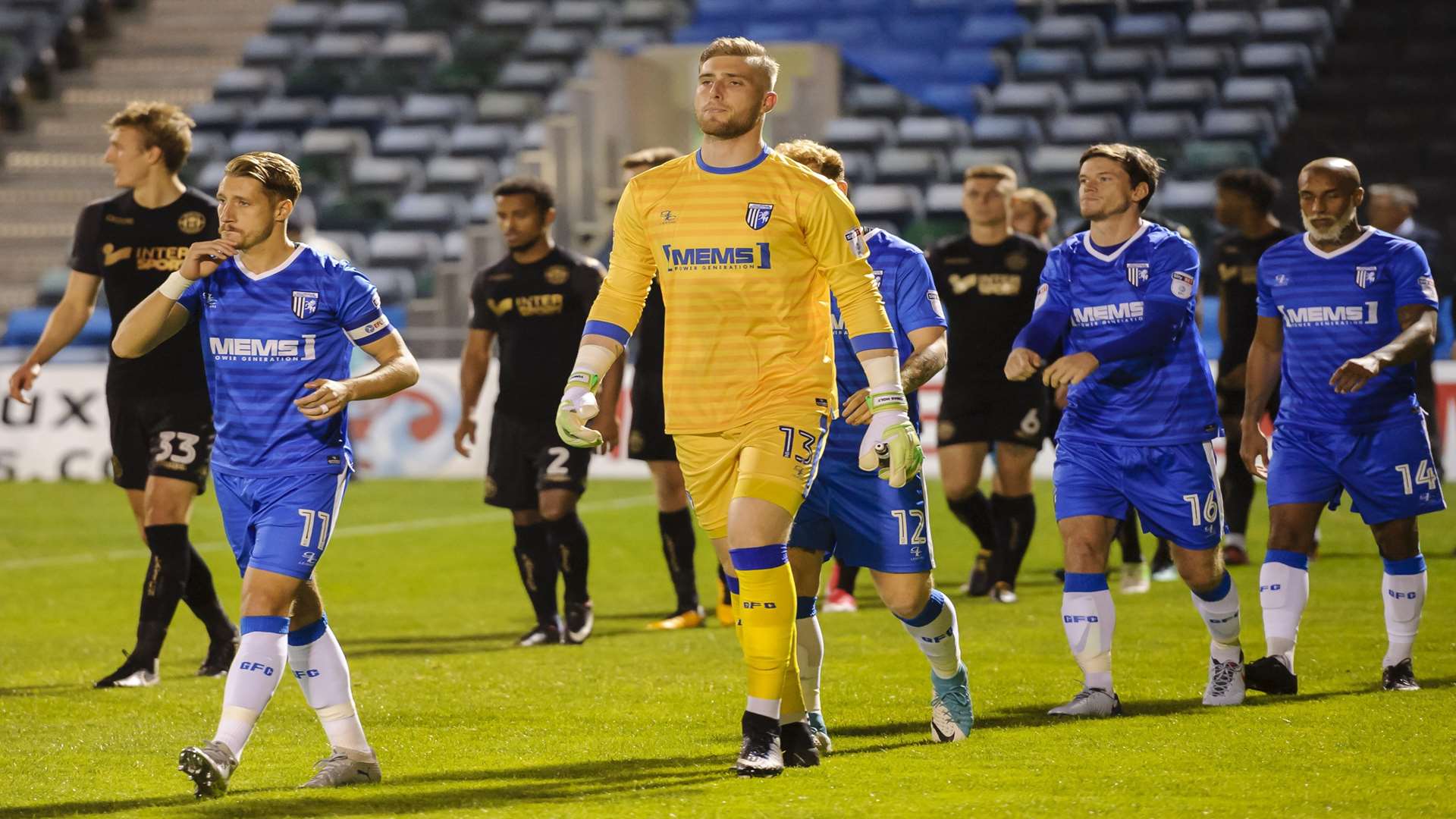 Gills, buoyed by Saturday's win at Peterborough, prepare to take on League 1 leaders Wigan Picture: Andy Payton