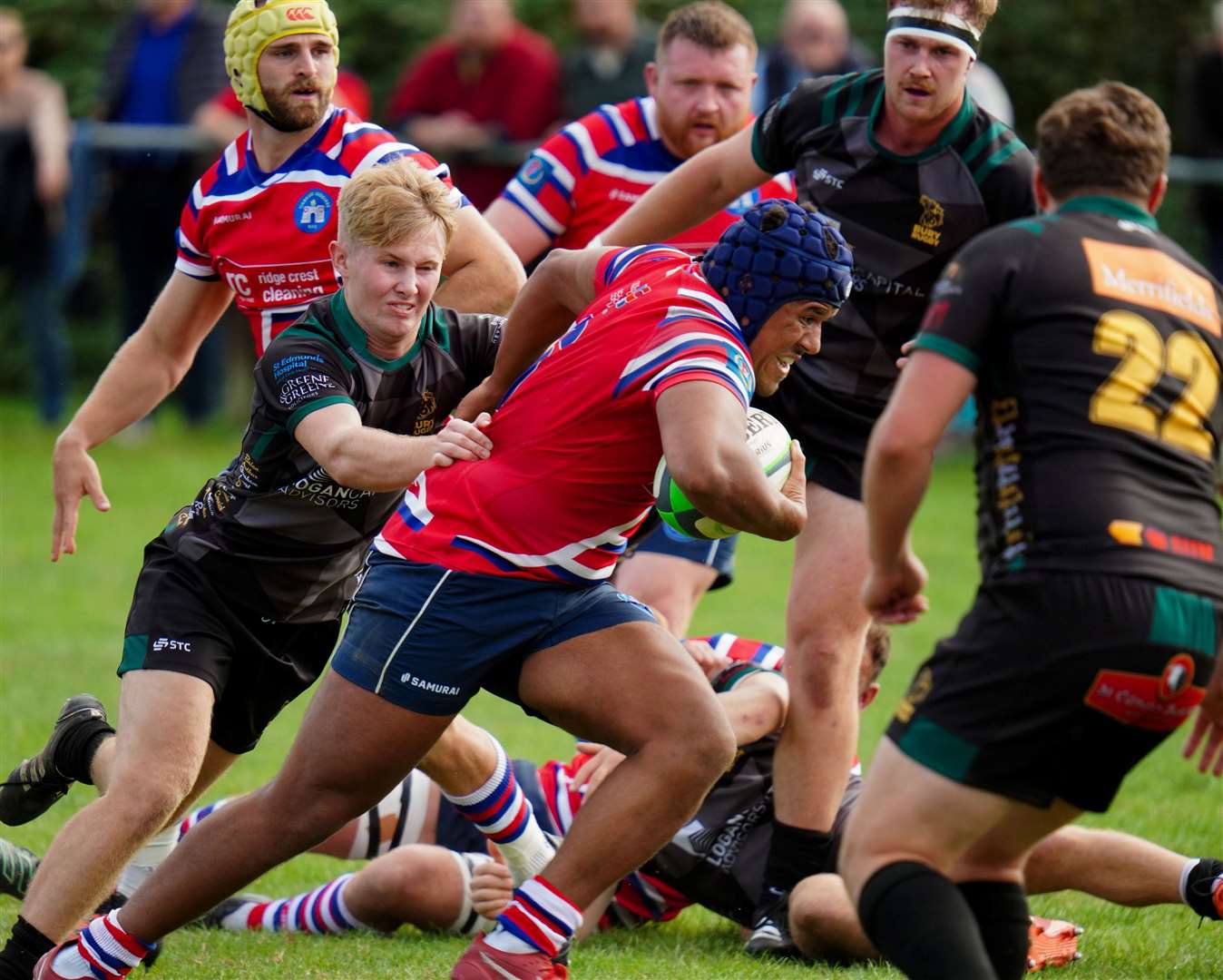 Alex Reid picks up the pace for Tonbridge Juddians against Bury St Edmunds. Picture: Adam Hookway