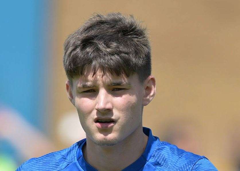 Josh Chambers - the young former Gillingham midfielder has been released by Invicta manager Andy Drury. Picture: Keith Gillard