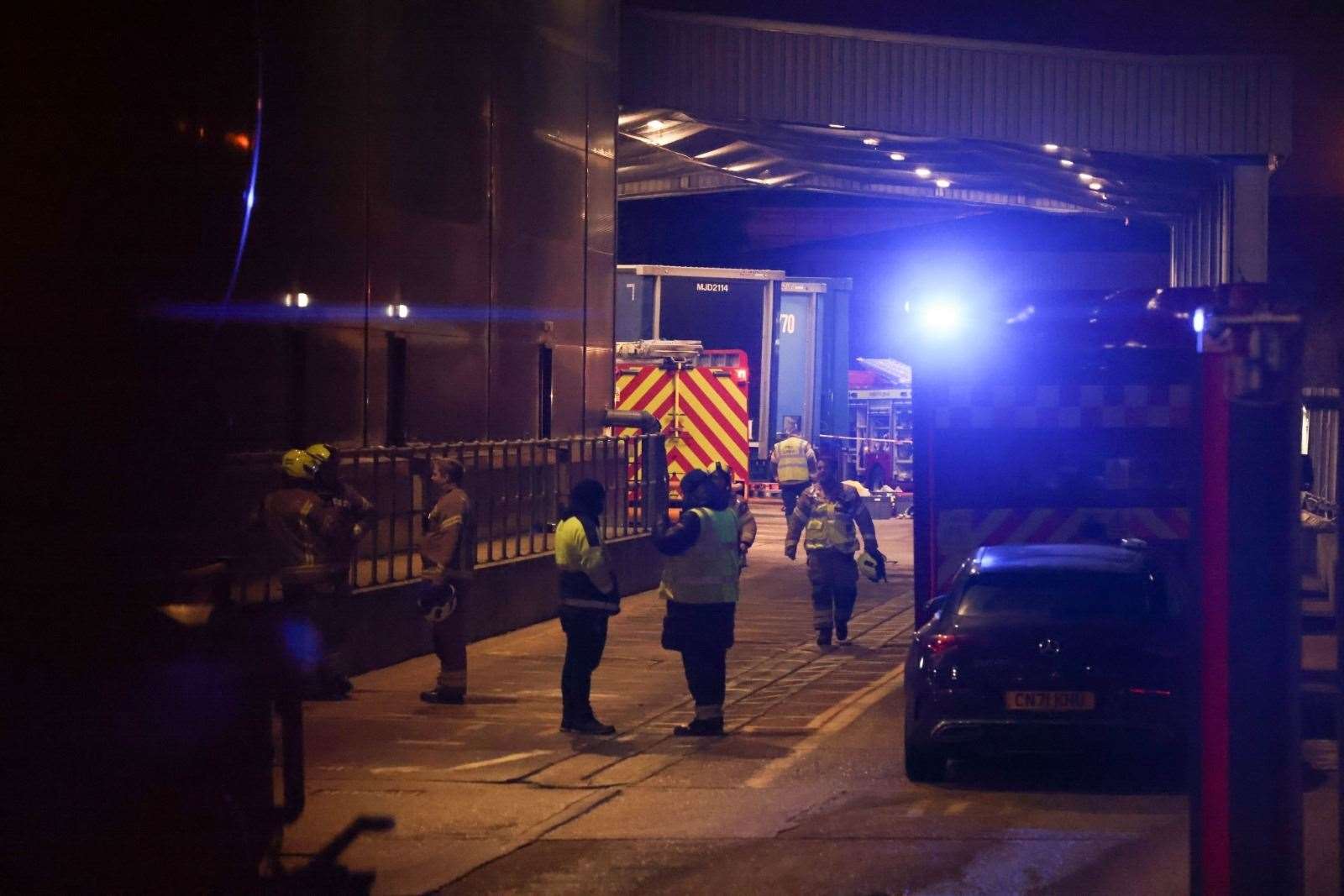 There was a reported chemical spillage at the Coca Cola factory on the A224 Cray Road, in Sidcup. Picture: UKNIP