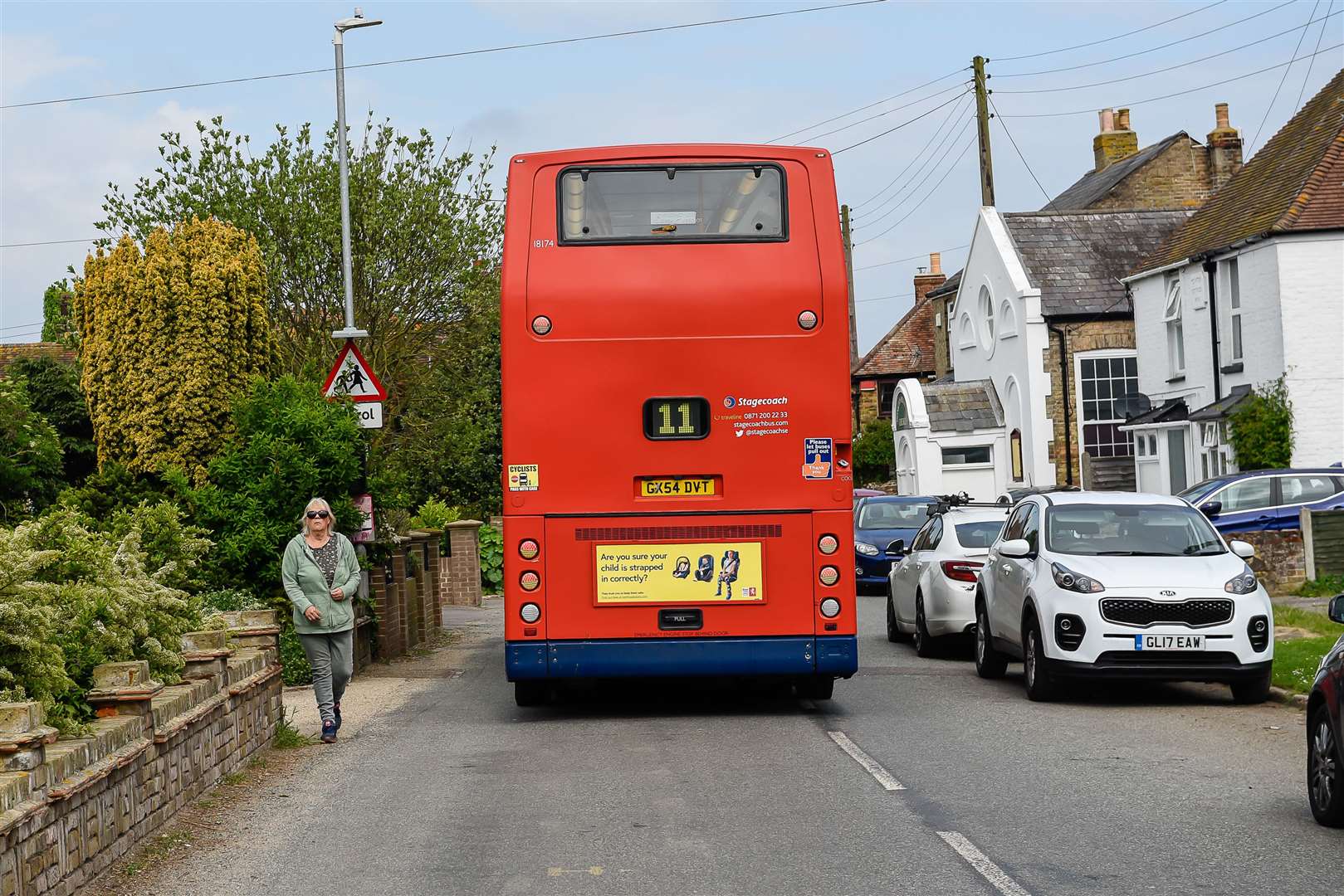 Monkton Street is a bus route and the new plans will effectively make the street narrower for traffic. Picture: Alan Langley (11133571)