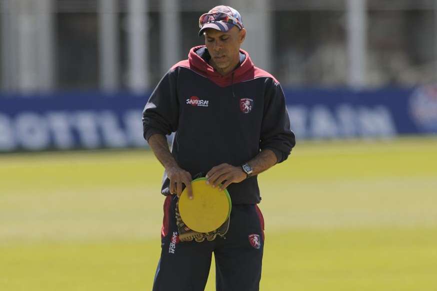 Jimmy Adams plotting the way ahead for Kent. Picture: Barry Goodwin.