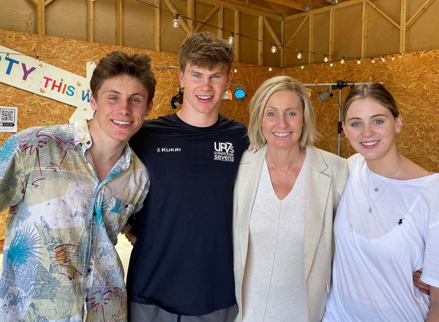 Ali Eddy and her three children, Archie, James and Lily