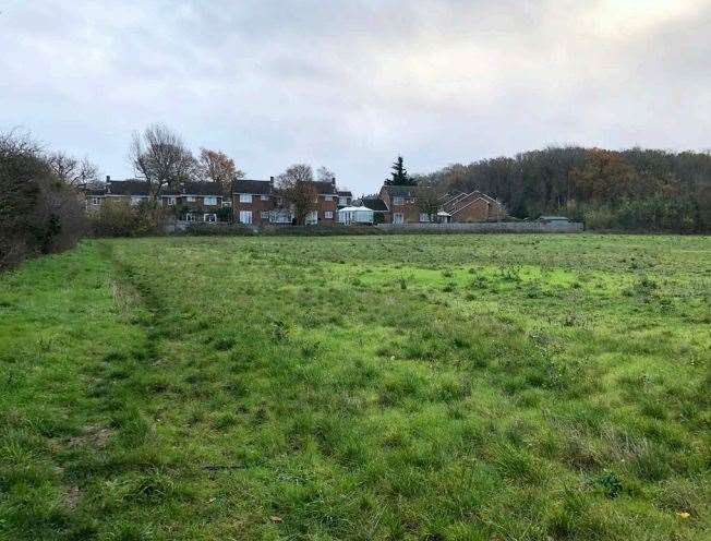 A view of the site where a further 25 houses are proposed on Cliffe Woods. Photo: Esquire Developments