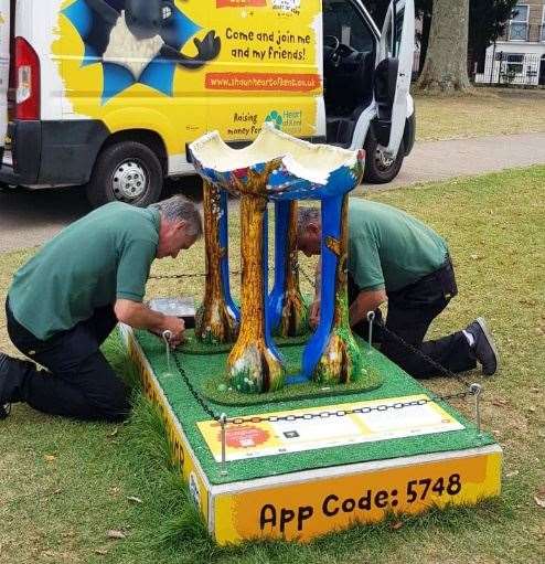 The Shaun the Sheep sculpture was left damaged beyond repair