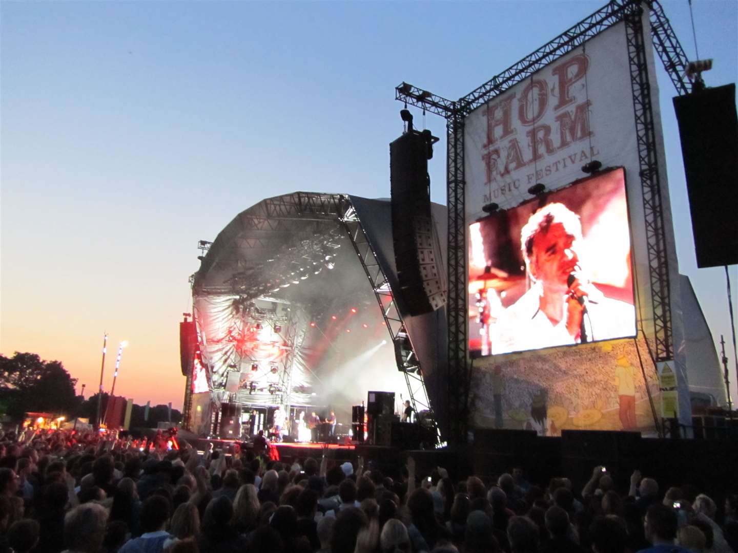 Morrissey headlining the Saturday night at the Hop Farm Festival 2011