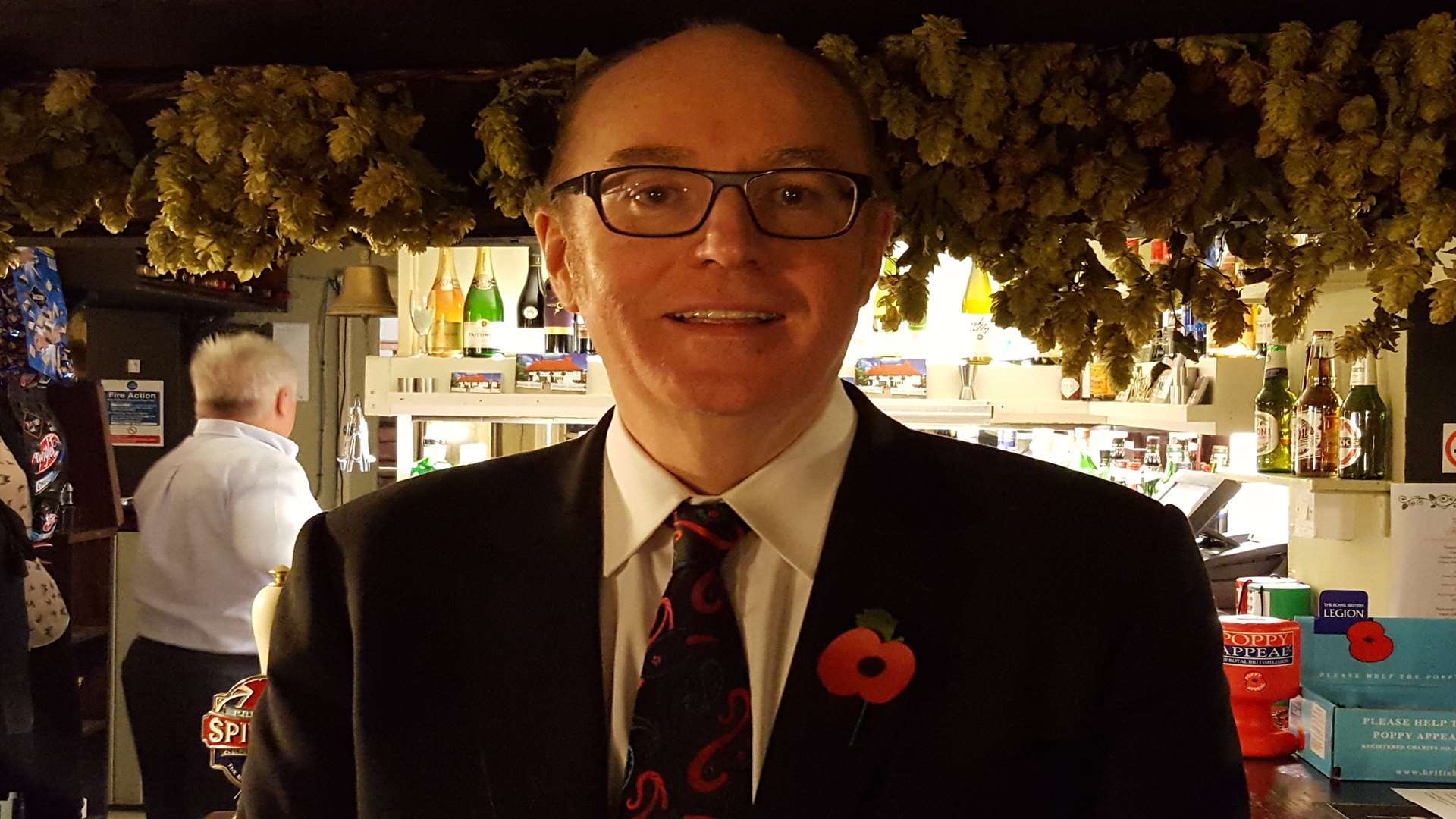 Economist Gerard Lyons at the Plough Inn in Lewson Street, near Norton