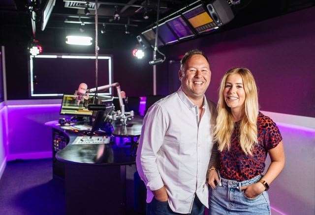 kmfm breakfast show presenters Garry Wilson and Laura Crockett (9864791)