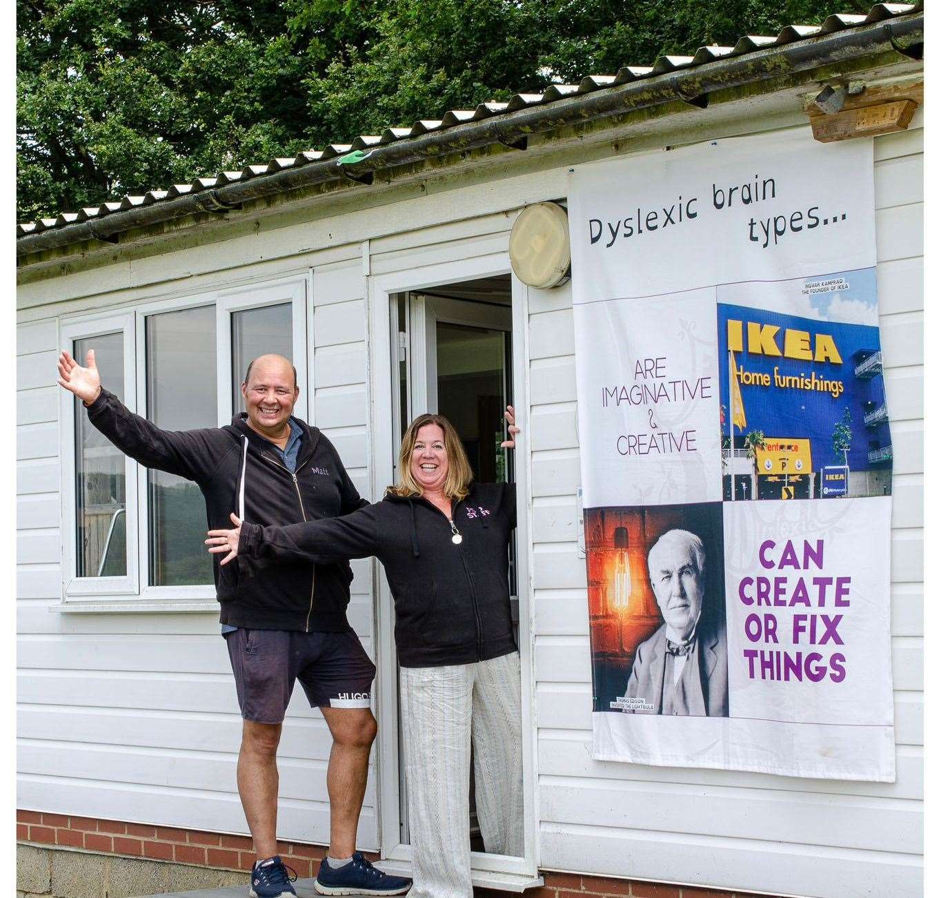 School liaison and business manager Matt Algar and FSD founder and lead teacher Narinda Algar at the school's new setting. Picture: Narinda Algar