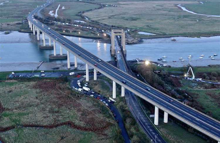 Kingsferry Bridge is to close throughout multiple days in June and July. Picture: Phil Drew