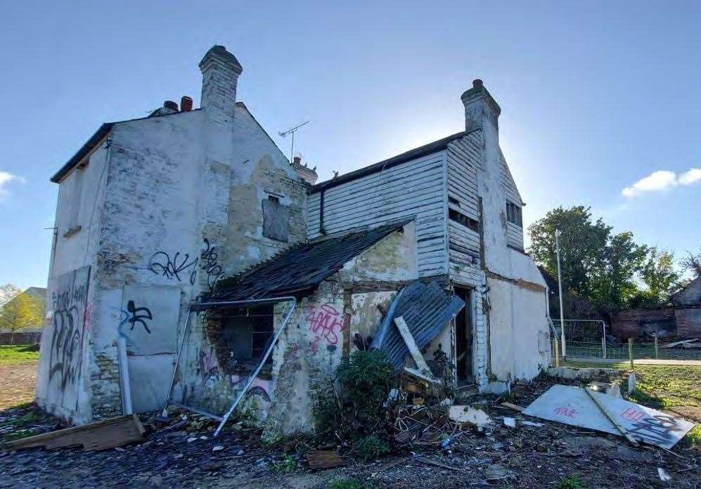 The historic farmhouse in Broomfield, near Herne Bay, has been steadily decaying over the last two decades