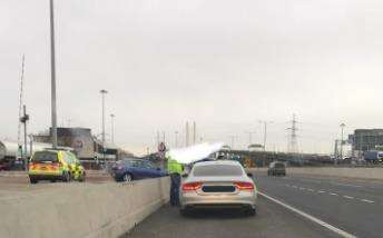 The driver was caught speeding at 100mph. Picture: Kent Police RPU (6472194)