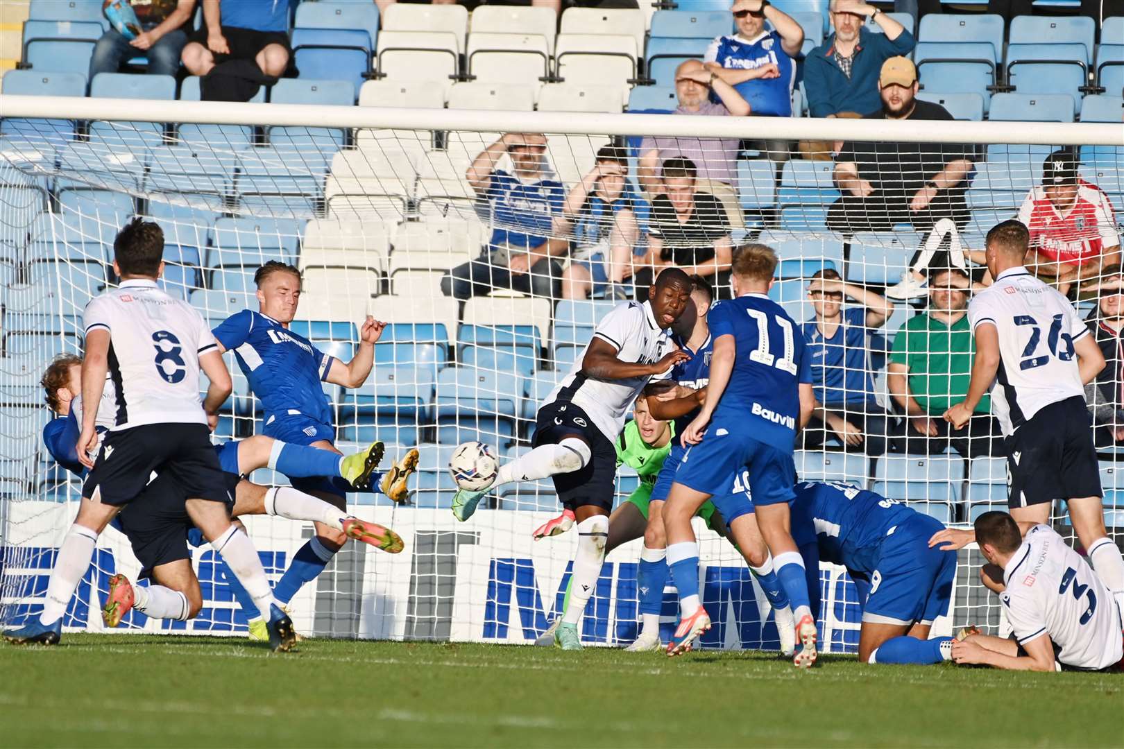 Fans watch on as Gillingham hosted Millwall in a pre-season friendly. Picture: Barry Goodwin (49648769)