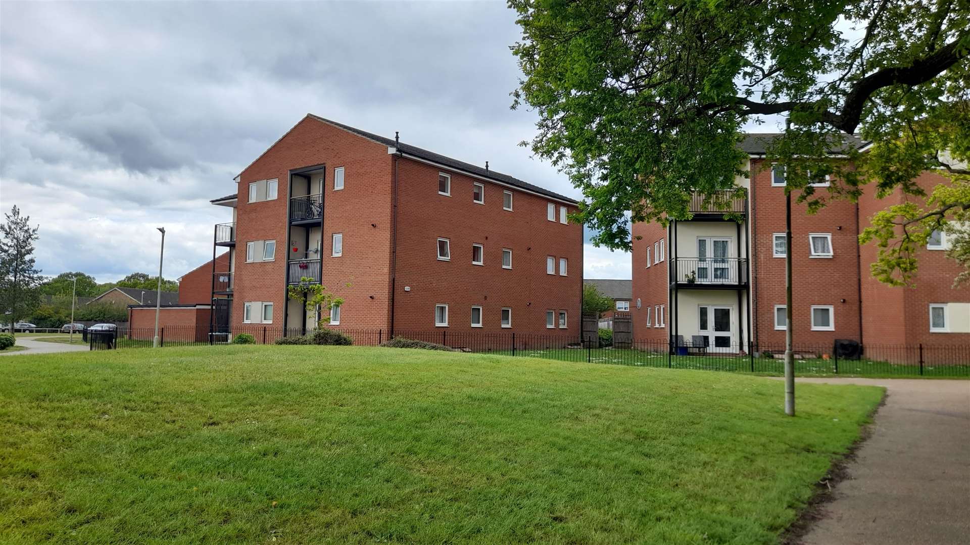 Some of the new builds which replaced the even taller flats