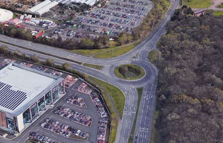 The roundabout at the junction of Bearsted Road and the A249 was due an upgrade