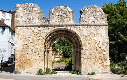 The new McDonald's in Dover would be next to the ruins of St James' Church