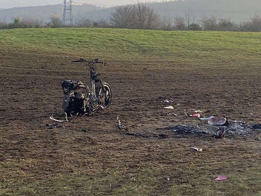 The off-road bikes at Southern Valley Golf Course, in Thong Lane, Gravesend. Picture: Cllr Bob Lane