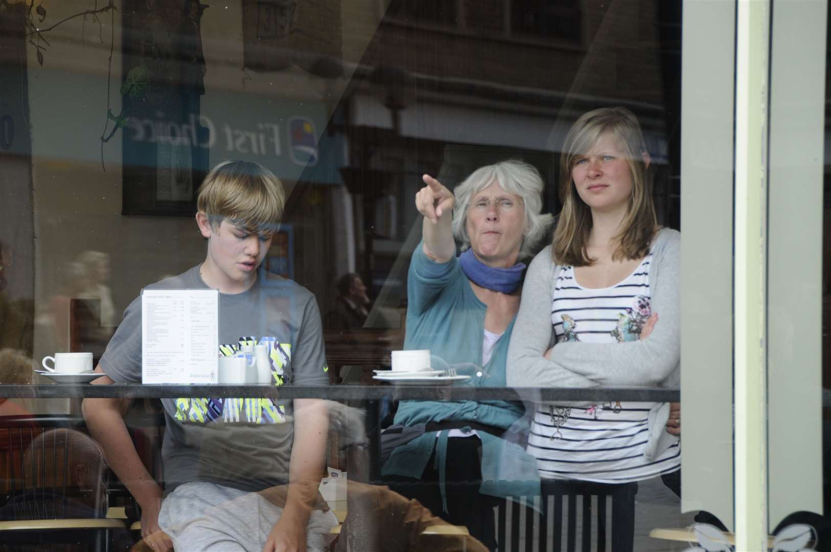 Dickens Cafe was also popular on the day, as customers got a great view of the screen