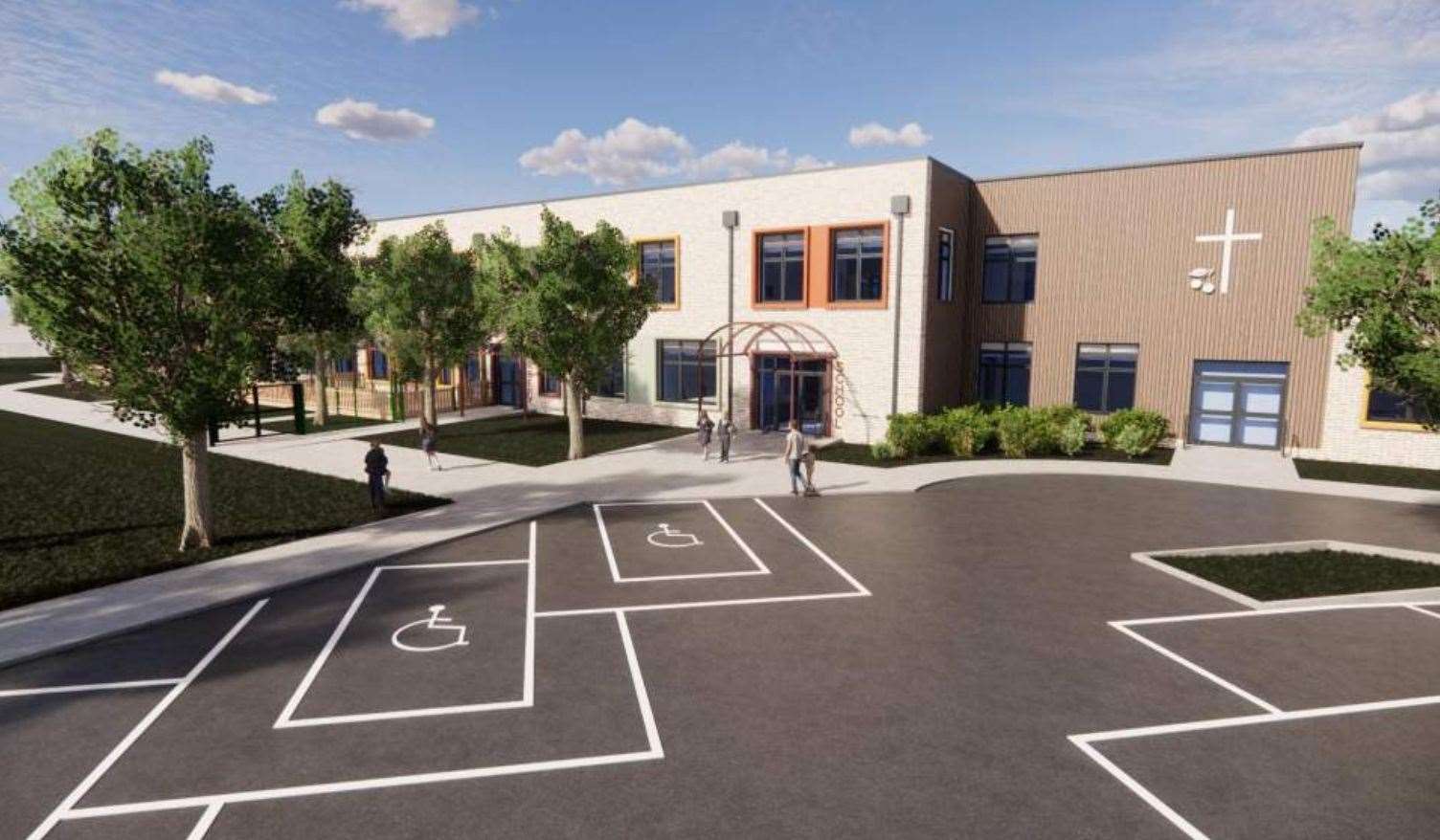 What Teynham Primary School is expected to look like once the expansion is finished. Picture: Bailey Partnership