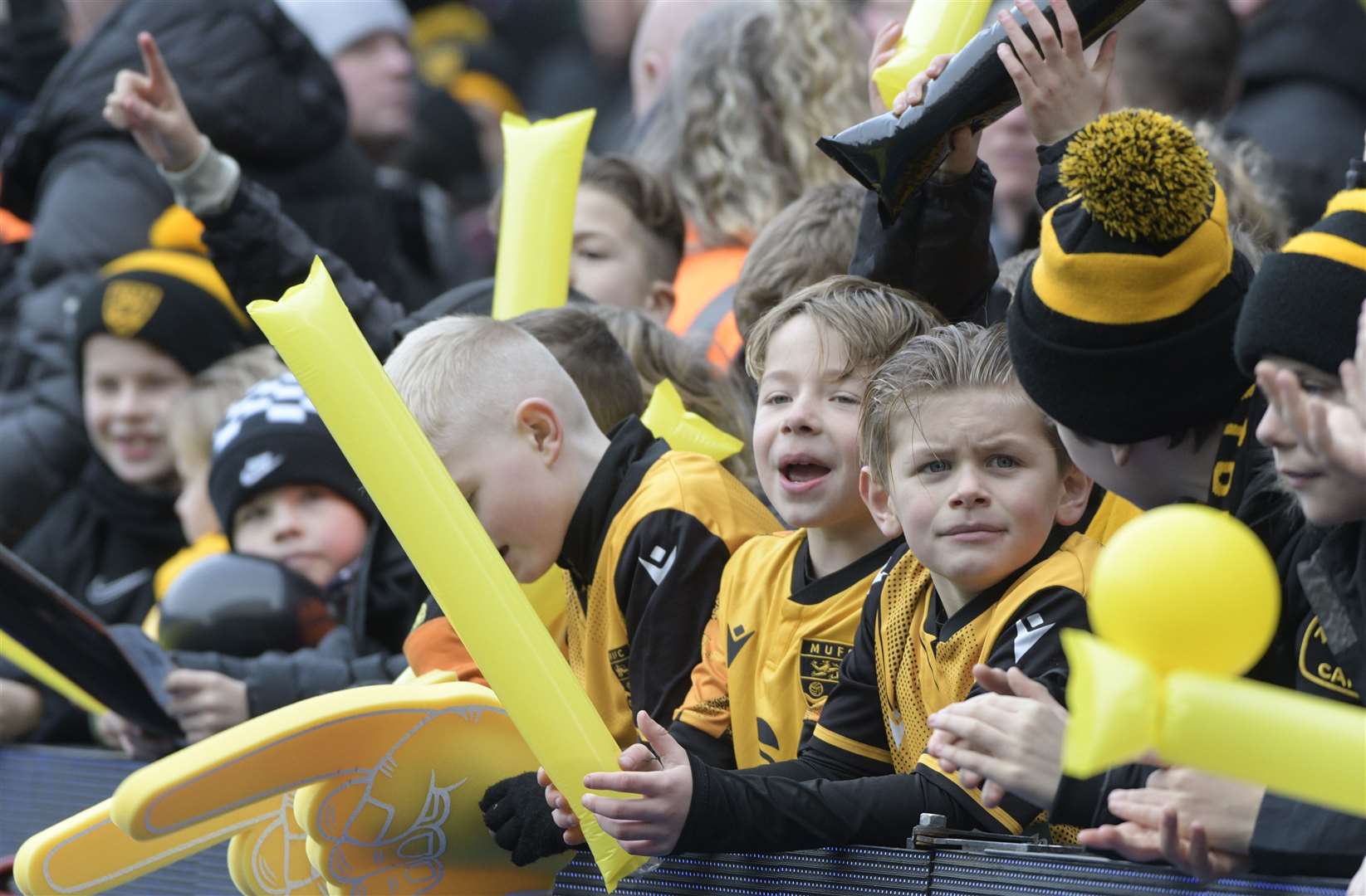 Maidstone fans at Portman Road. Picture: Barry Goodwin