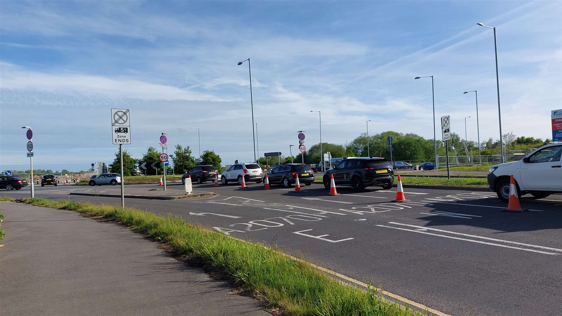 The driver was stopped on the Orbital Business Park in Ashford