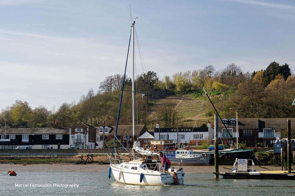 Sailing boat at Upnor. Picture: Marcel Fernandes