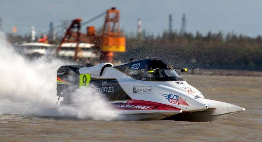 Maidstone's Ben Jelf in action in Shanghai, where he finished eighth. Picture: Simon Palfrader