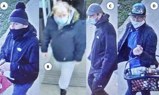 CCTV has been released following high value shoplifting incidents in Aylesham. Photo: Kent Police